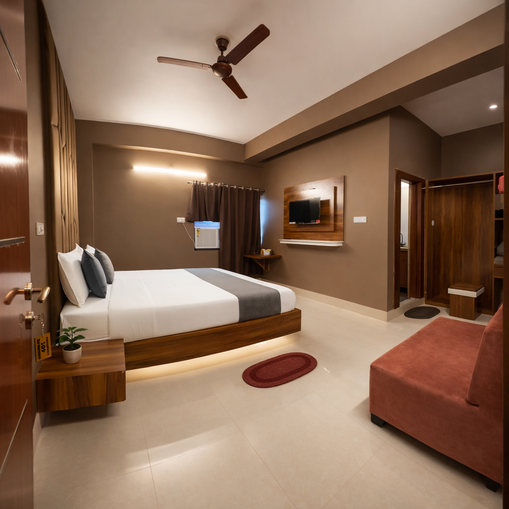 Mithila Elite room at Roomssolution Hotel Patna